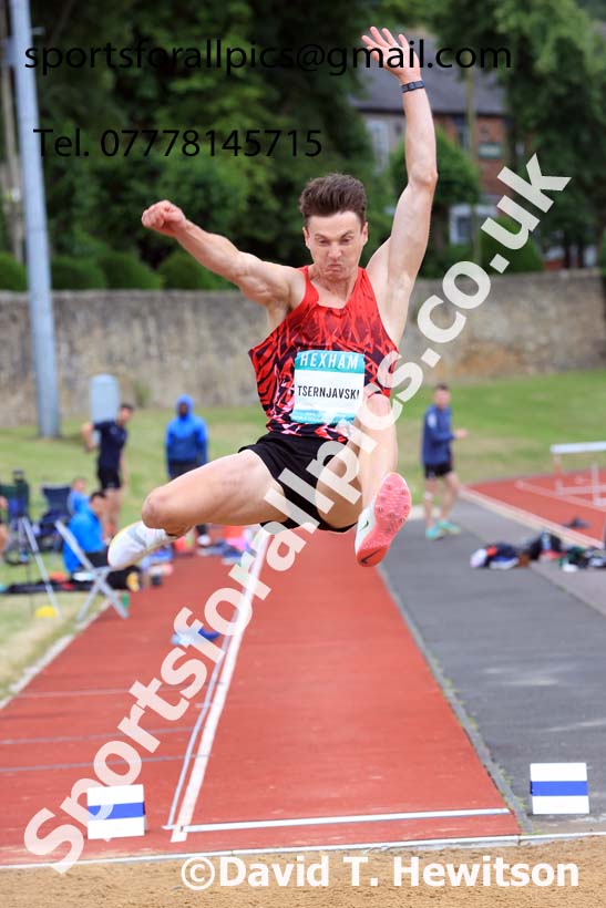 Decathlon Long Jump, 2024 EAP International Combined events, Hewcham, Northumberland.  Photo: David T. Hewitson/Sports for All Pics